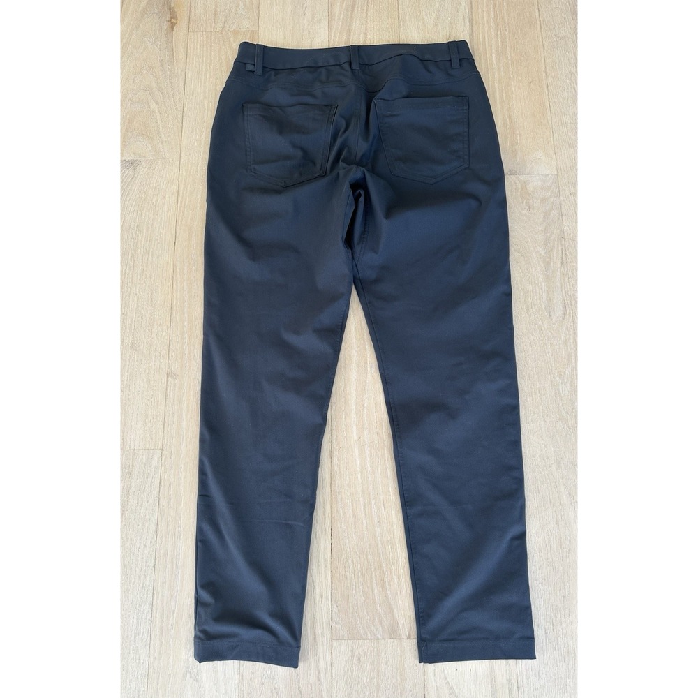 Lululemon Men's Pants ABC Slim Warpstreme Men Size 31 Soft Black‎ 28.5 inseam - Picture 2 of 6